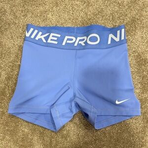 Nike Pro Light Blue Shorts
